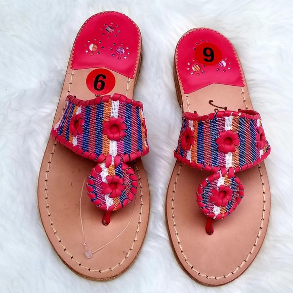 Jack Rogers Shoes - Jack Rogers Navajo Canvas Rare  Collector Sandals